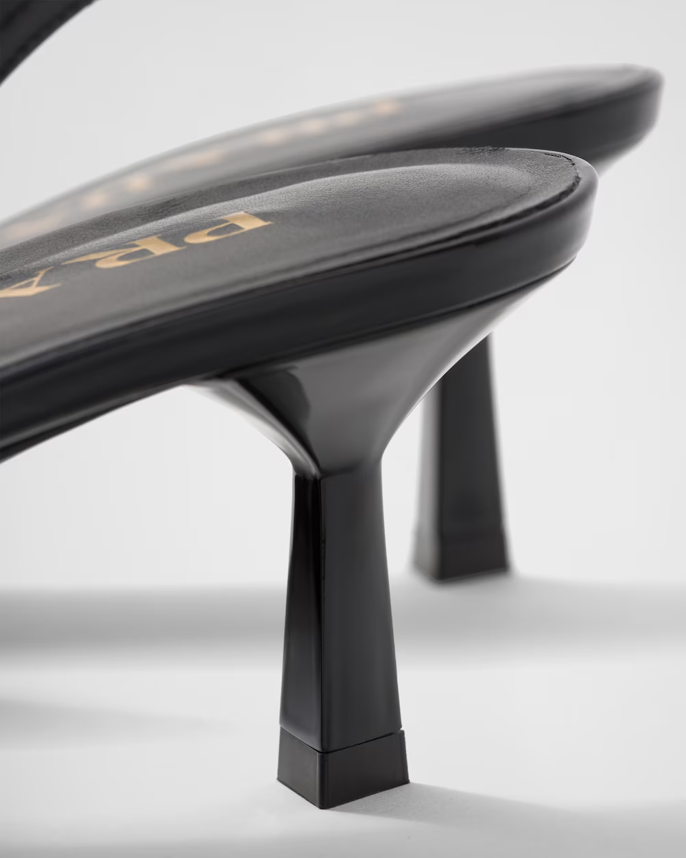 Patent leather slingback pumps